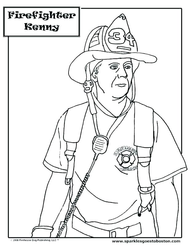 618x799 Fireman Coloring Pages Coloring Trend Medium Size Firefighter