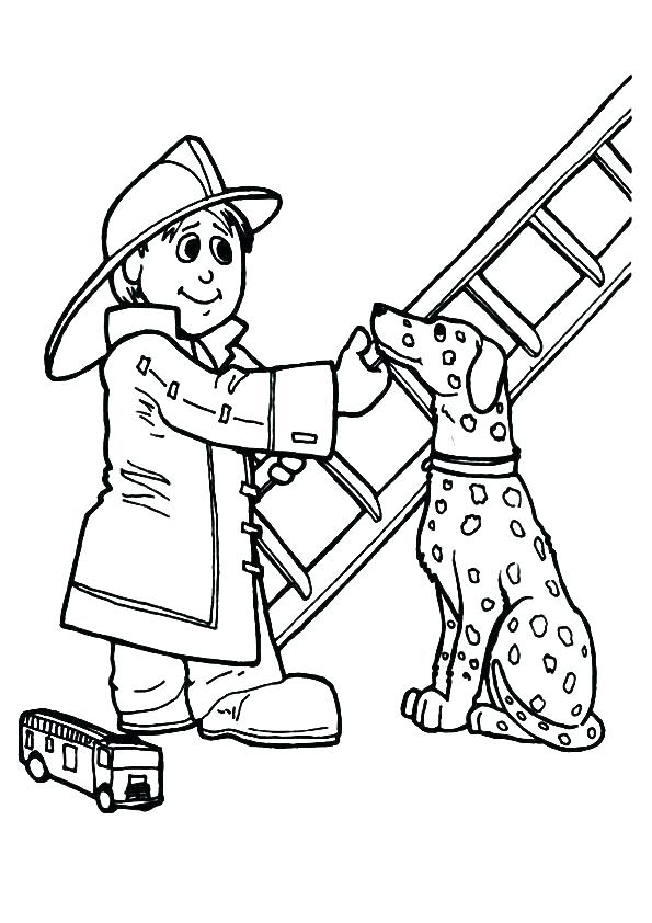 595x842 Printable Firefighter Coloring Pages Optimalmining Club