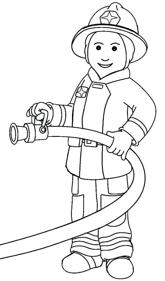 550x934 Female Firefighter Coloring Pages Kids Coloring Fire Fighter