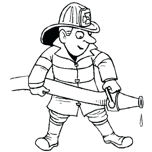 600x600 Fire Fighter Coloring Pages Fire Fighter Coloring Pages