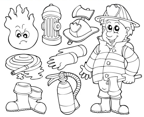 500x407 Fireman Coloring Pages Free Printable Enjoy Projects In Page