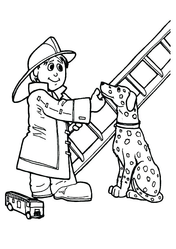 595x842 Fire Fighter Coloring Pages Firefighter Coloring Pages