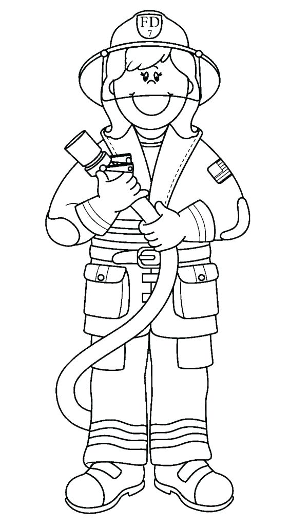 565x1024 Fireman Coloring Page Firefighter Hat Coloring Page Printable