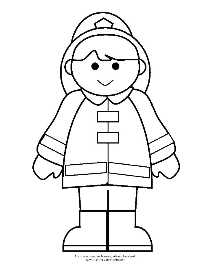 736x952 Fireman Coloring Pages Fireman Firefighter Hat Coloring Pages