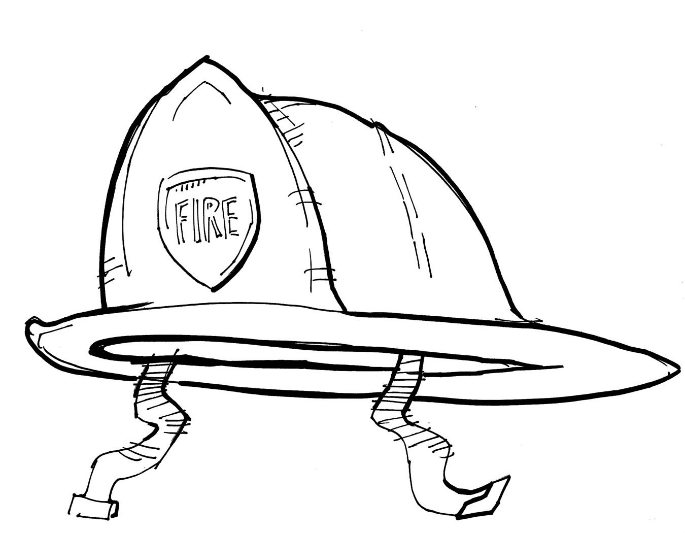 1350x1050 Printable Sombrero Coloring Page Dibujos De Profesiones Casco