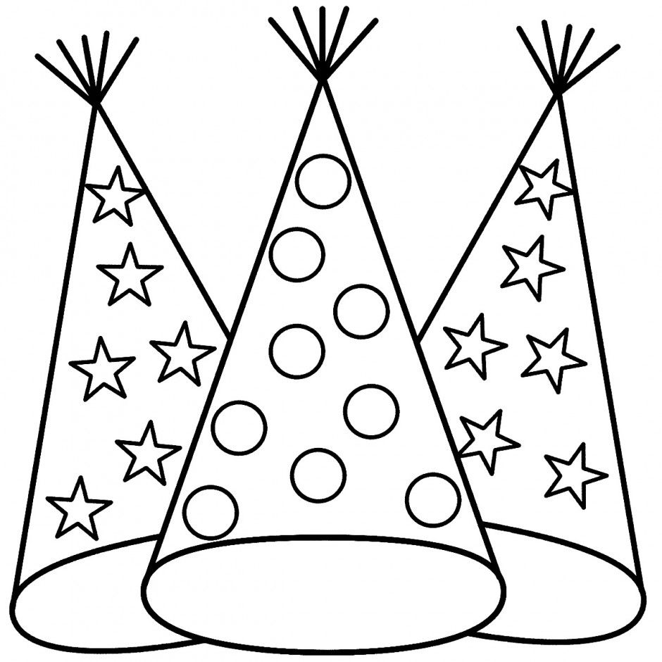 940x940 Firefighter Hat Coloring Page And Print Special Hats For New Year
