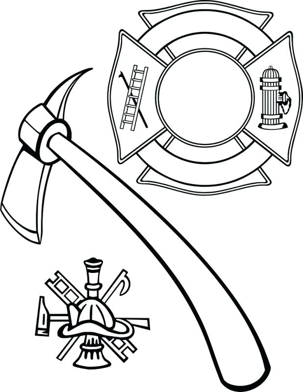 618x800 Firefighter Coloring Page Thank You Firefighter Coloring Pages