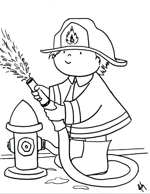 490x636 Firefighter Hat Coloring Page Fireman Hat Coloring Page