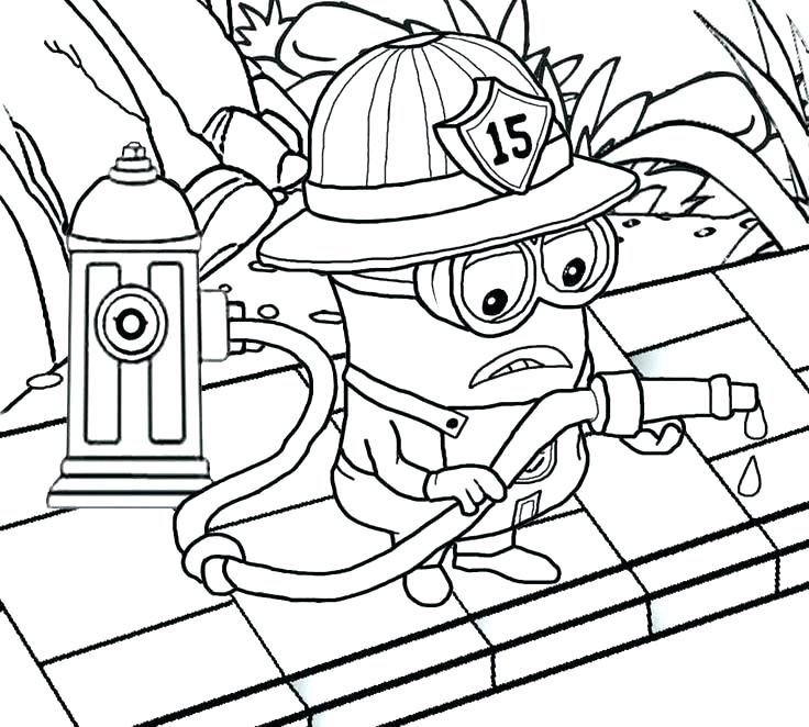 736x662 Fireman Coloring Page Firefighter Coloring Book Firefighter