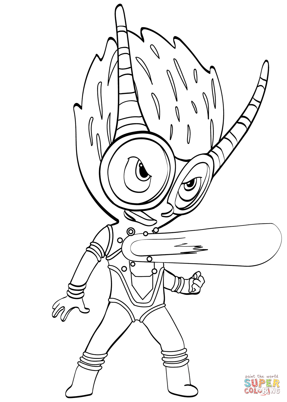 928x1300 Awful Firefly Coloring Pages For Kids Pj Maskss Exclusive Villain