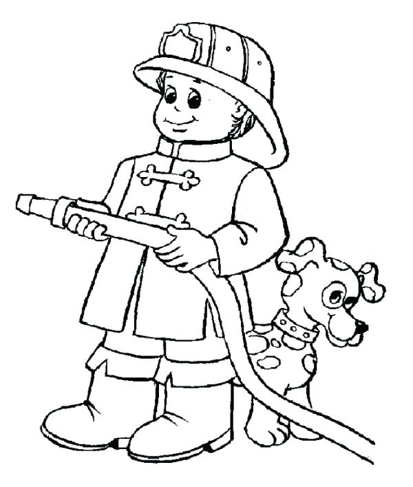 600x707 Fireman Coloring Page Firefighter Coloring Page Coloring Pages