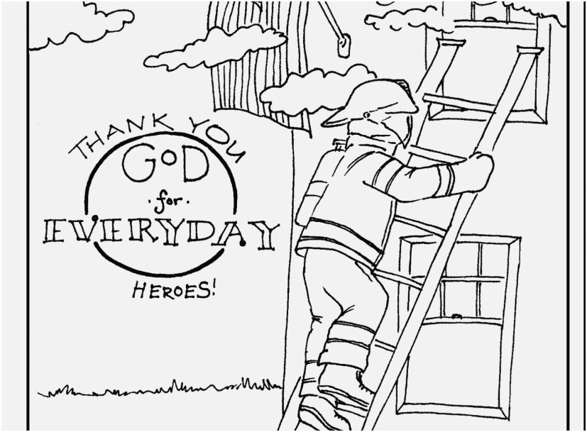 827x609 Fireman Coloring Pages Concept Fantastic Thank You Firefighters