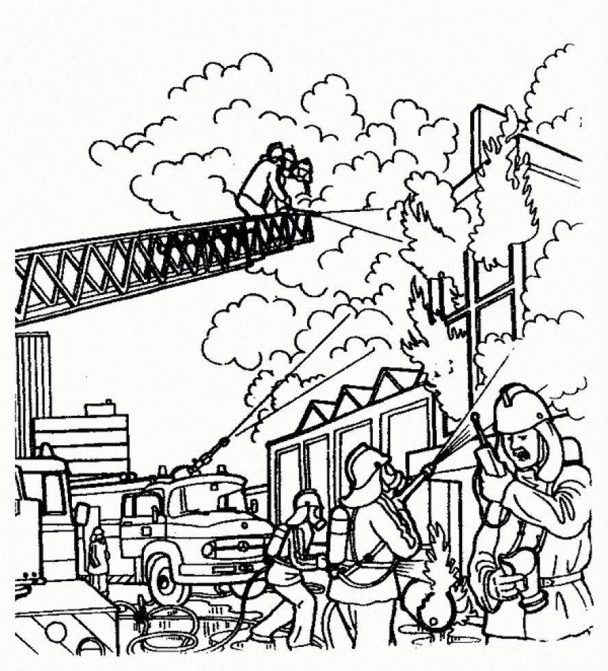 887x978 Fresh Firefighter Coloring Page Gallery Printable Coloring Sheet