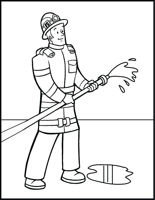 618x798 Fireman Coloring Page Firefighter Hat Coloring Page Fireman