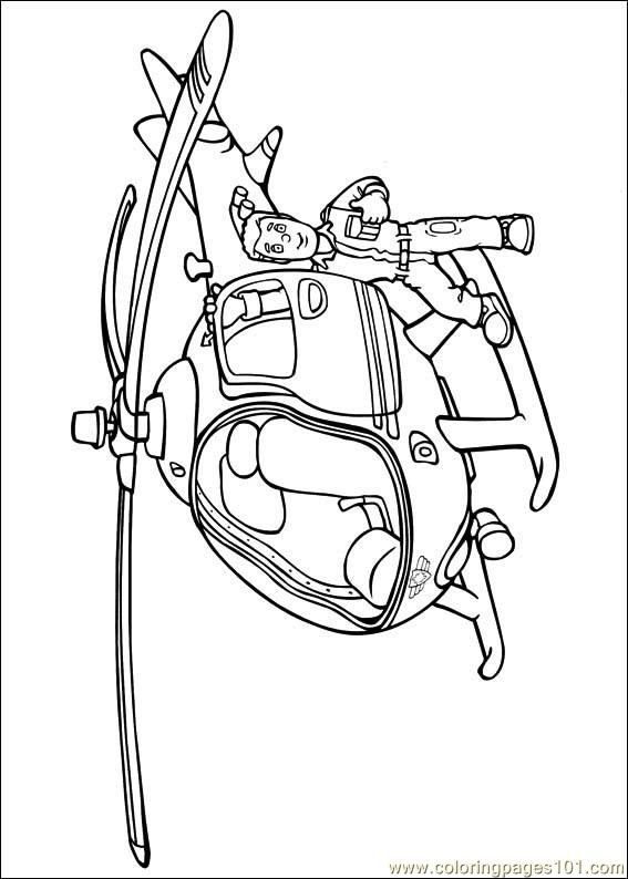 567x794 Fireman Sam Coloring Page