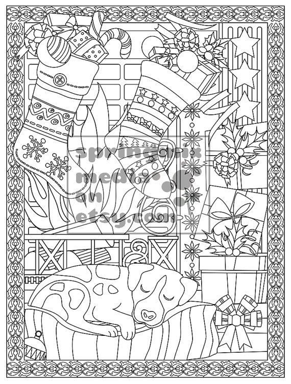 570x750 Christmas Coloring Page
