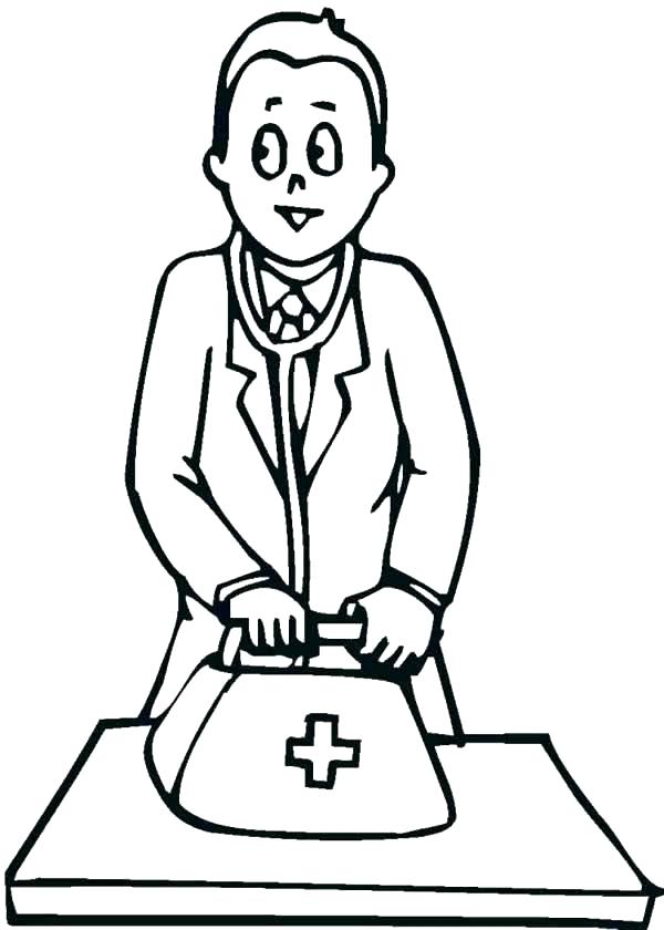 600x840 Coloring Pages Doctor