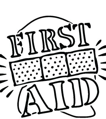 357x400 First Aid Coloring Sheets Water First Aid Kit Coloring Page