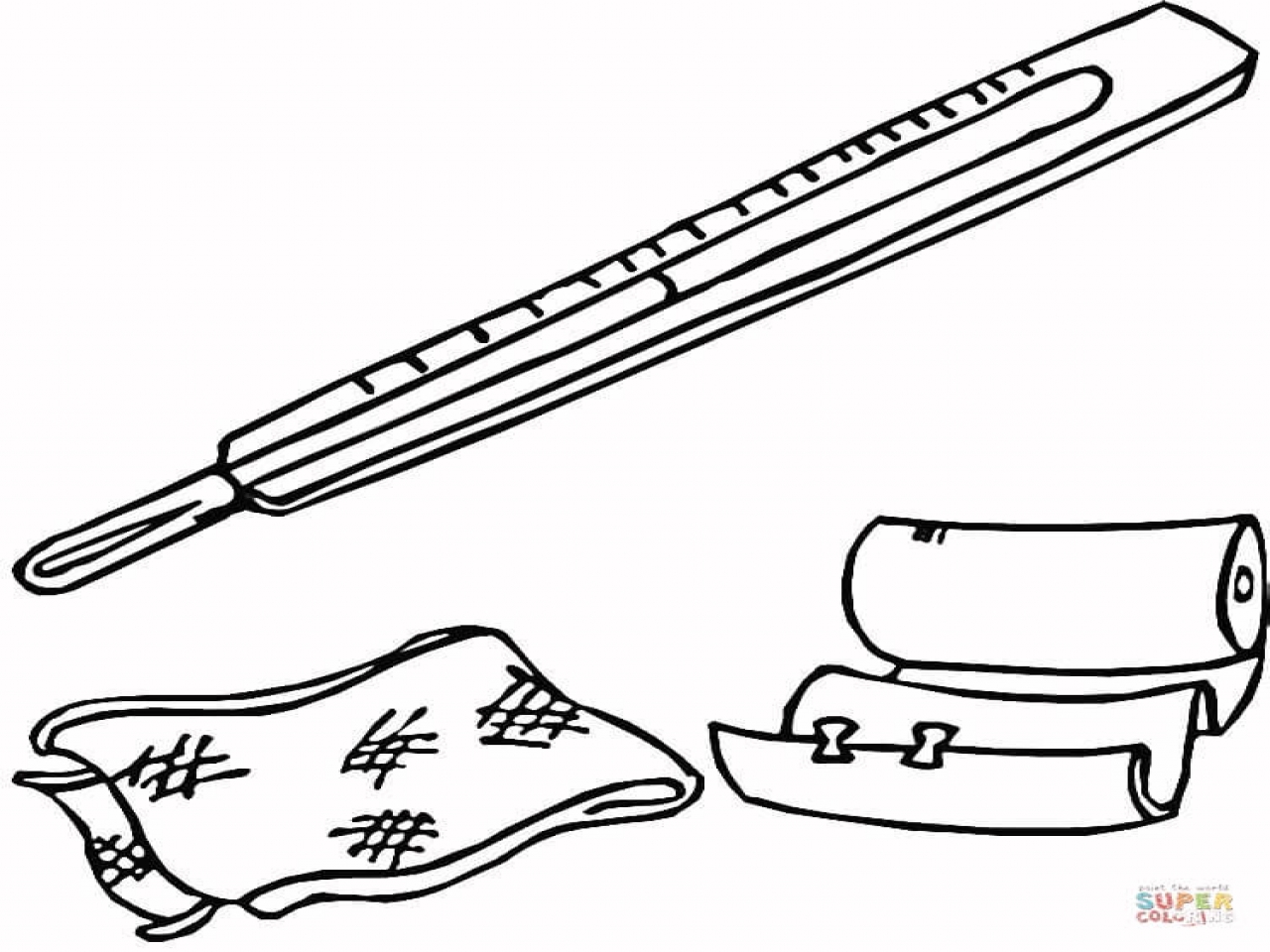 1280x960 Band Aid Coloring Sheet First Aid Kit Page Pages