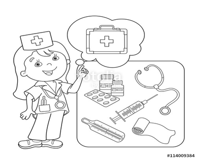 400x322 Coloring Images Of First Aid Kit Page Image Clipart