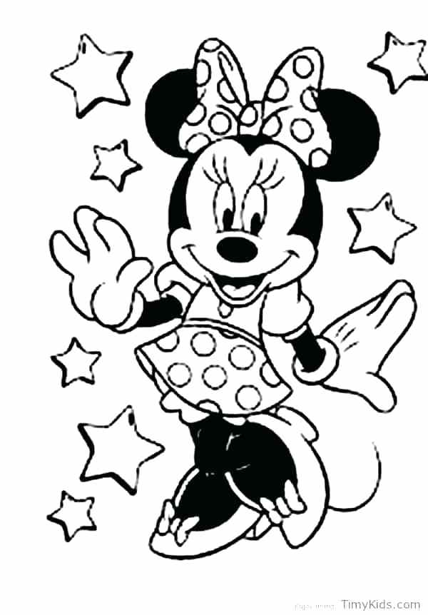 600x862 Free Printable Minnie Mouse Birthday Coloring Pages