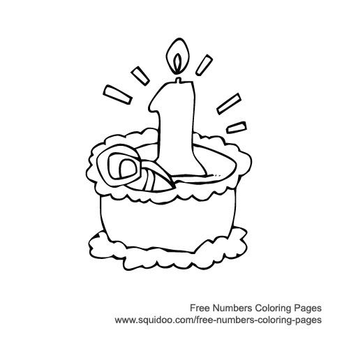500x500 Children Coloring Pages Birthday Cake Numbers Coloring Pages