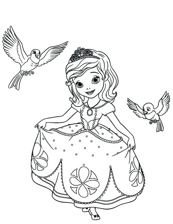 600x776 Sofia The First Colouring Book Kids Coloring The First Coloring