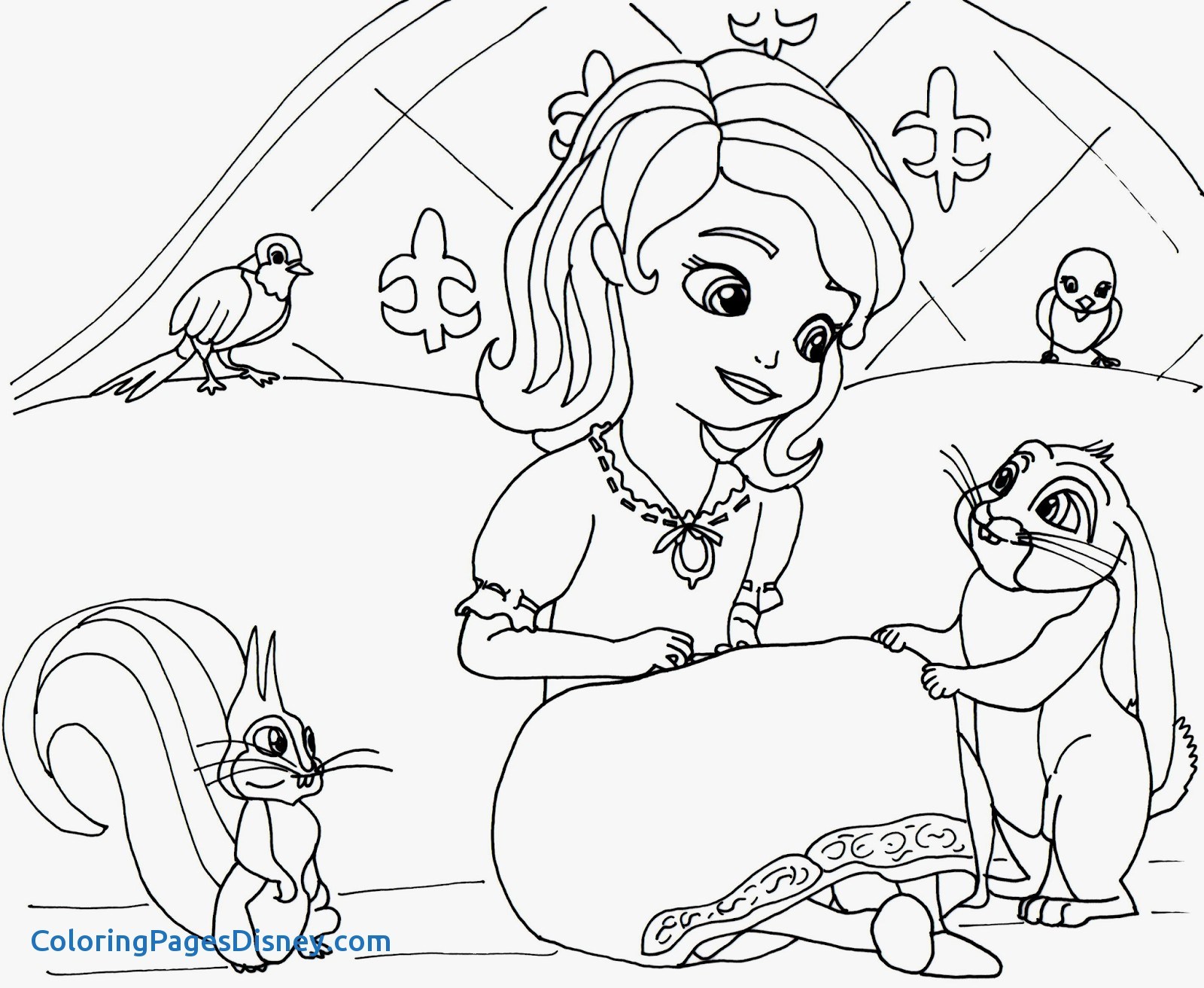 1600x1313 Genie Coloring Pages New Here To Print Sofia The First Coloring