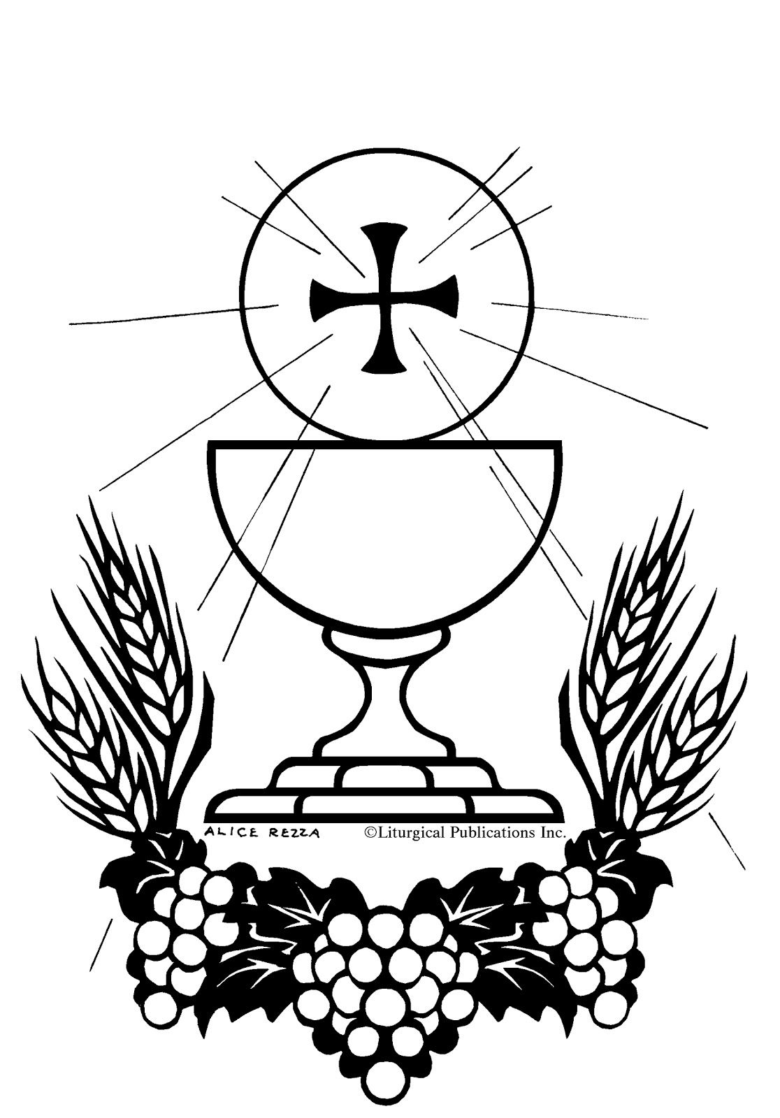 1116x1600 First Holy Communion Coloring Pages