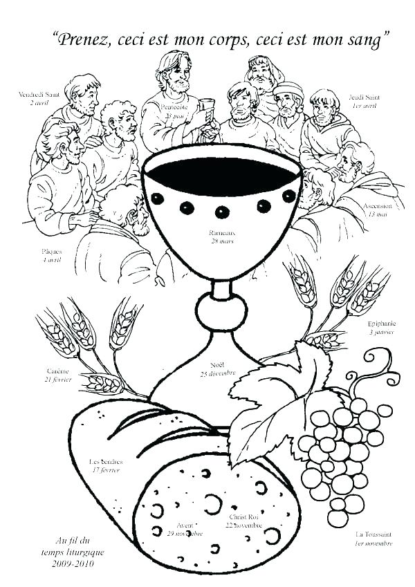 600x849 First Holy Communion Colouring Pages Holy Communion Coloring Pages
