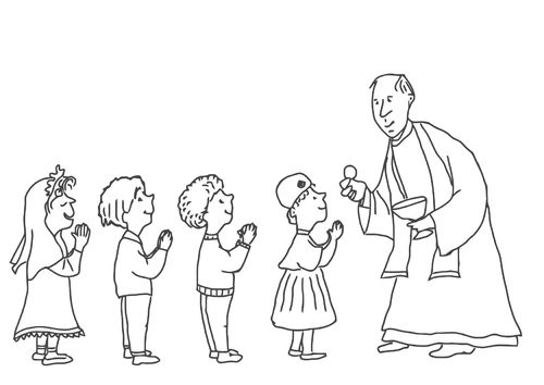 500x354 Coloring Pages First Communion Ideas Communion
