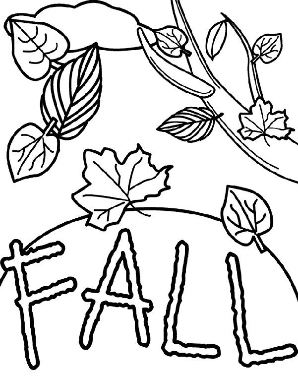 601x762 Fall Pictures To Color And Print Best Coloring Pages Images