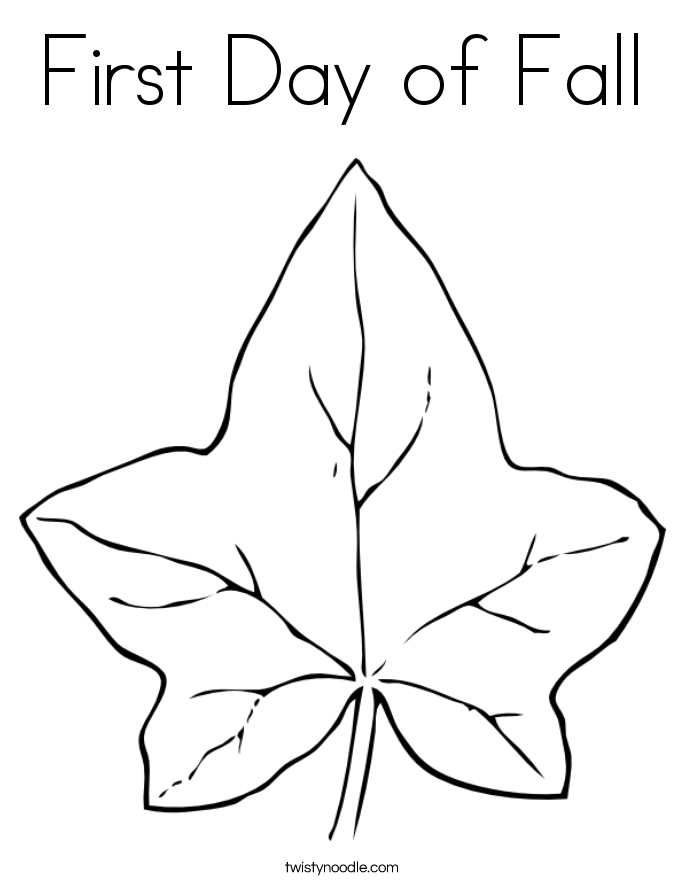 685x886 First Day Of Fall Coloring Page