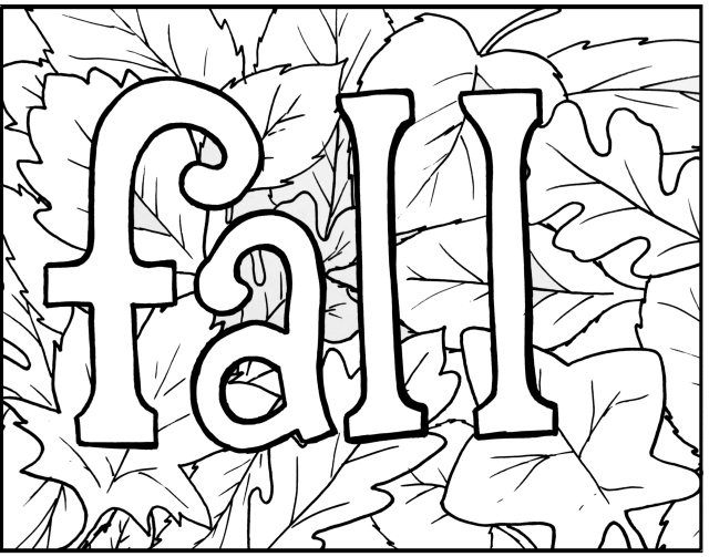 640x503 Fall Coloring Sheets Loving Printable