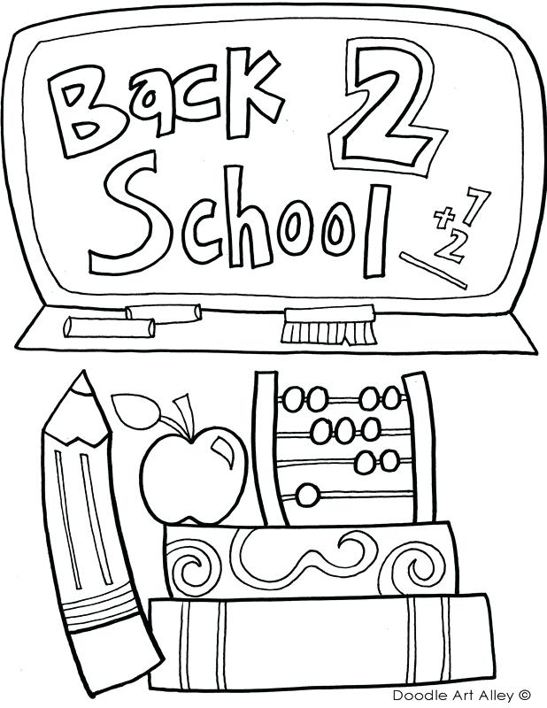 618x800 First Day Of Kindergarten Coloring Page