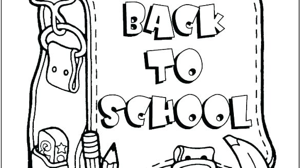 585x329 First Day Of Preschool Coloring Pages Welcome To Kindergarten