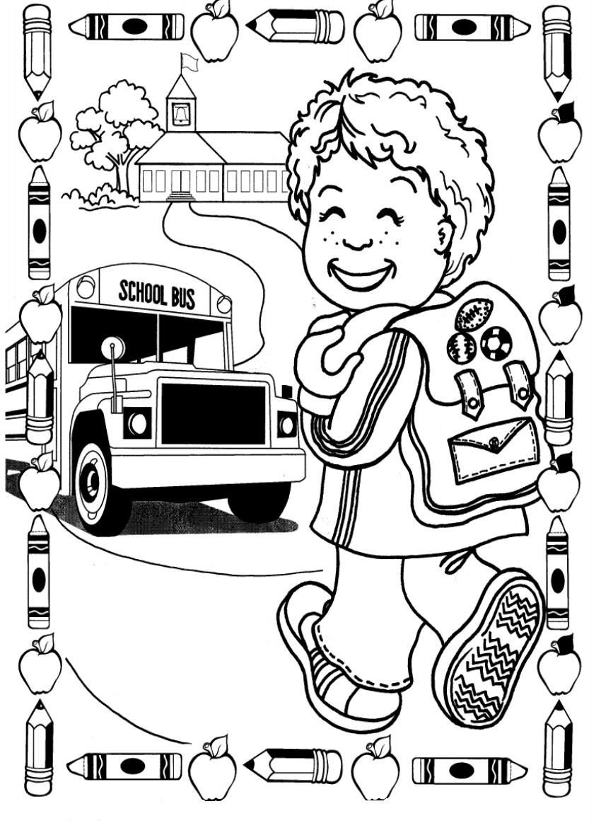 850x1170 First Day Of School Coloring Pages Download Free Coloring Pages