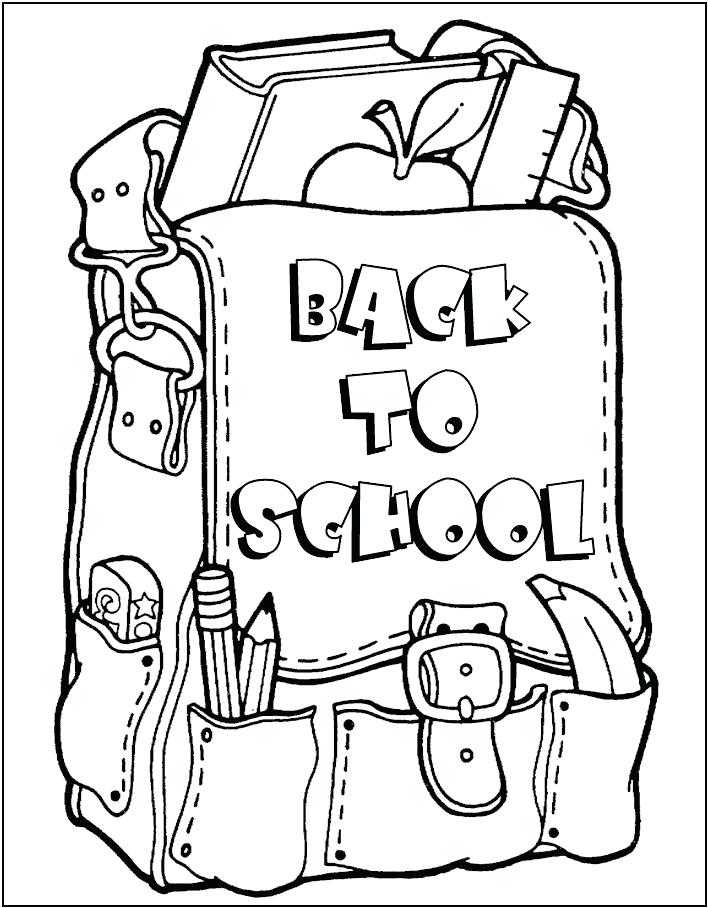 708x908 Back To School Coloring Pages For Preschool