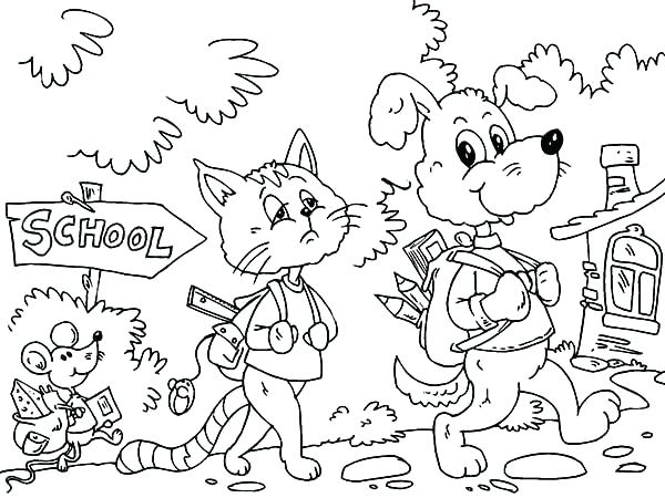 600x450 First Day Of School Coloring Pages Coloring Welcome