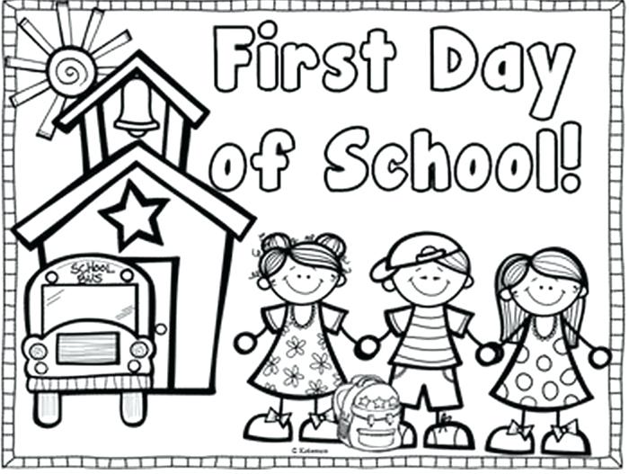 700x527 First Day Of School Coloring Pages For Kindergarten Back To School