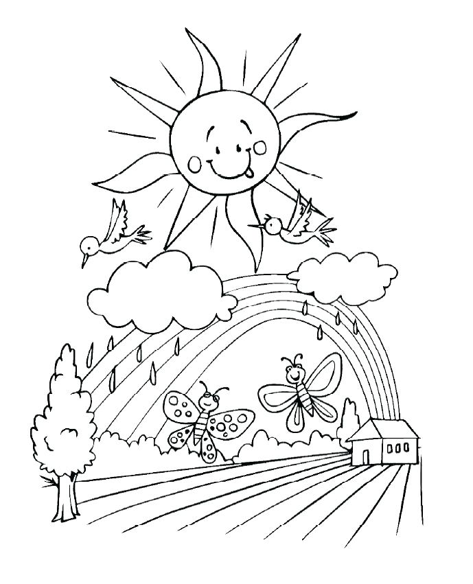689x851 Kids Spring Coloring Pages Kids Spring Coloring Pages Places