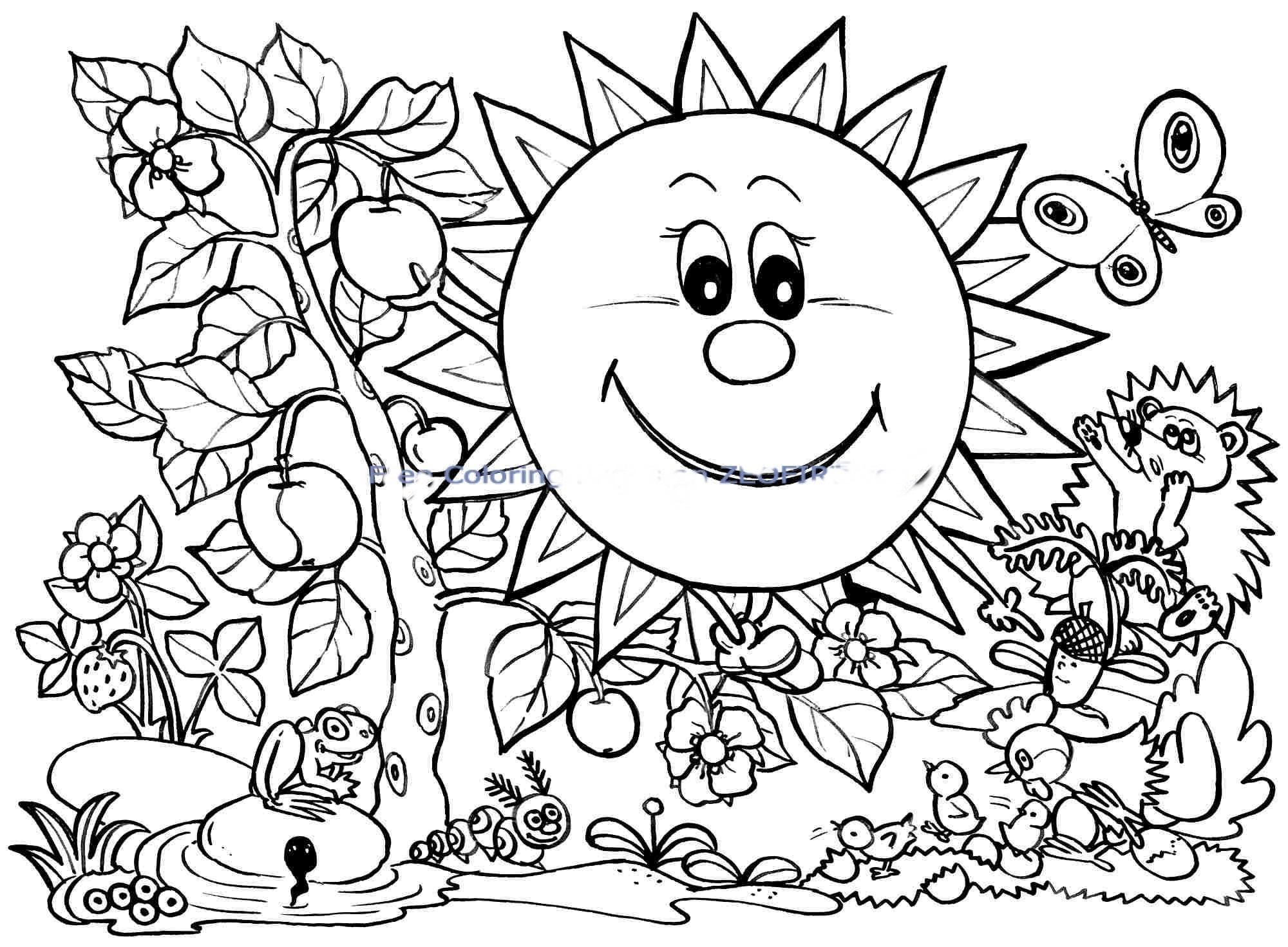 2000x1470 New Spring Coloring Pages Free