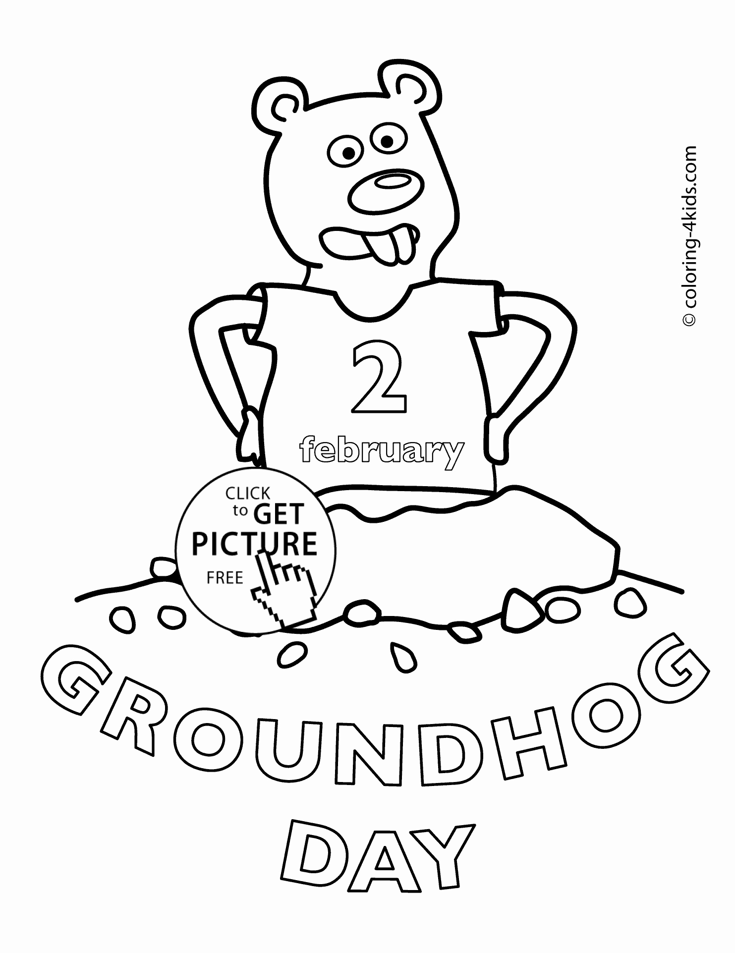 1483x1923 Printable Spring Coloring Pages Fresh Happy Groundhog Day Coloring
