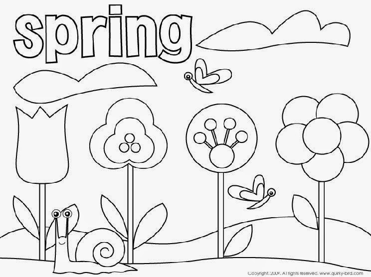 744x556 Spring Coloring Pictures Free Coloring Pictures