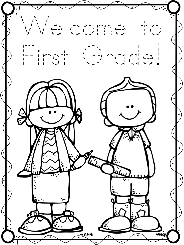 Welcome To First Grade Coloring Sheet Coloring Pages