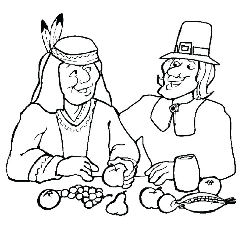 768x742 First Thanksgiving Coloring Pages Free Thanksgiving Coloring
