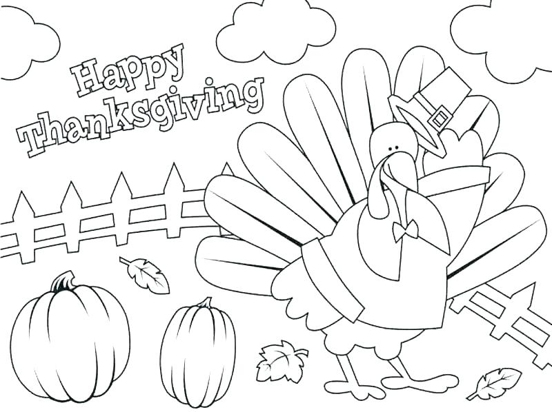 800x598 Thanksgiving Feast Coloring Pages Dinner First