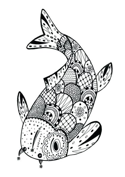 Fish Adult Coloring Pages at GetDrawings | Free download