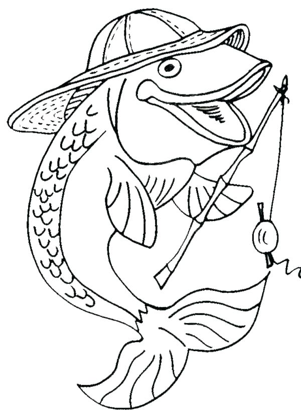 600x828 Printable Fish Coloring Pages Icontent