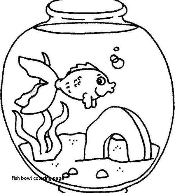 600x662 Coloring Page Of Fish Sendflare For Fish Bowl Coloring Page